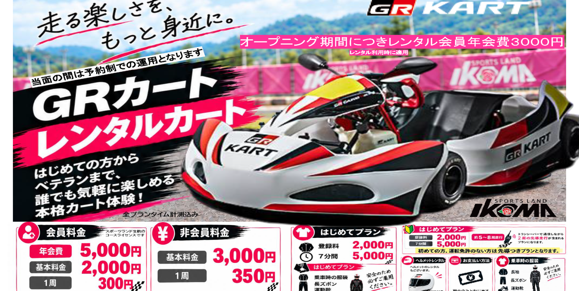 GR KART レンタルプラン